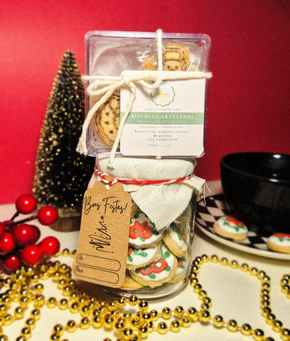 Seleção artesanal SMØROSA em cenário de Natal